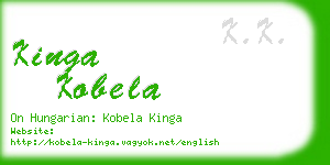 kinga kobela business card